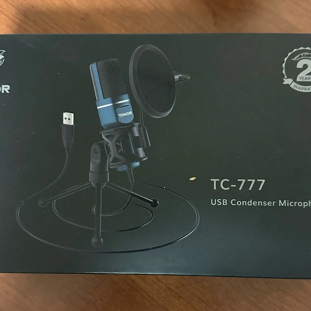 NOR Black USB Condenser Microphone for Desktop Use